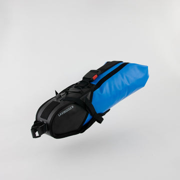 Holster et drybag bleu de la sacoche de cadre
