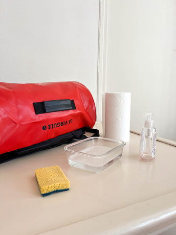 entretien duffle bag red Artefact