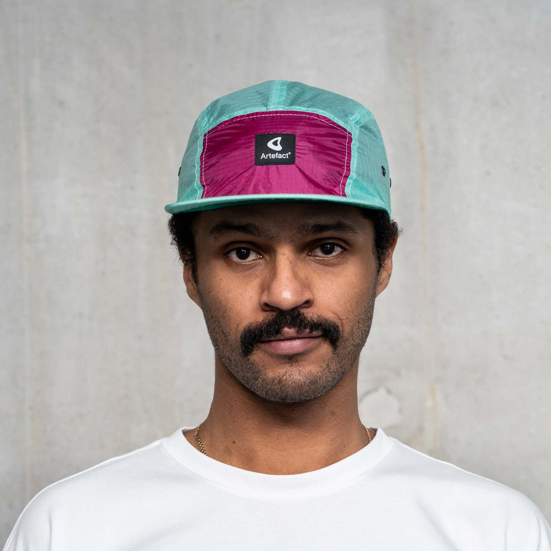 5Panel casquette artefact Vert/rose