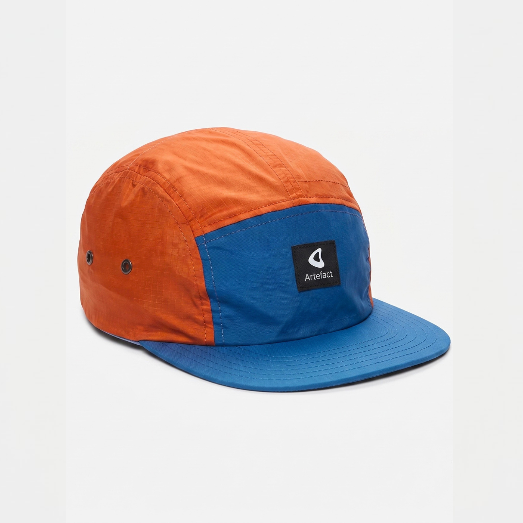 Casquette 5panel Orange/Bleue Artefact